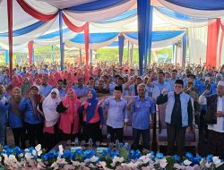 Dikomandoi Syahlan, Tim Pemenangan Haris-Sani Kabupaten Tebo Dilantik